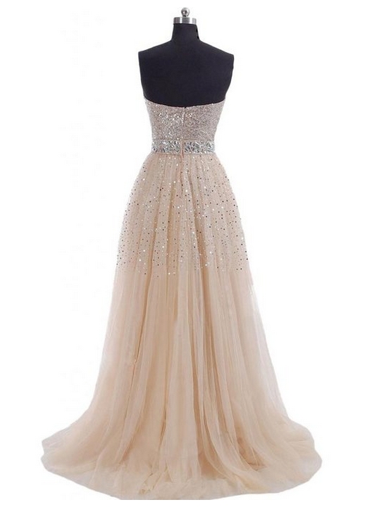 Champagne Bridesmaid Dresses,Long Prom Dresses,Long Evening Dresses